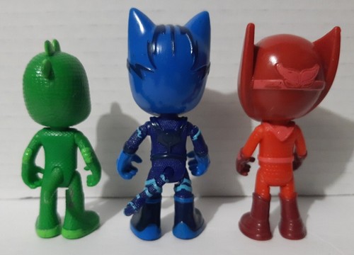 Lot of 3 PJ Masks 3" Toy Action Figures Catboy Gekko Owlette - Bild 11 von 13