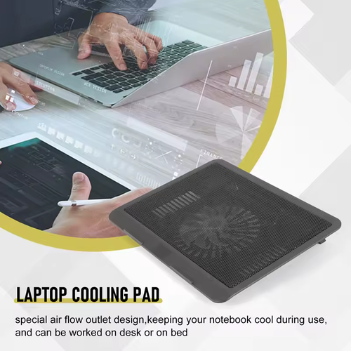 Universal Strong Wind Fan Laptop Cooling Base Tablets Quiet Cooling Pad 14 In - Picture 6 of 6