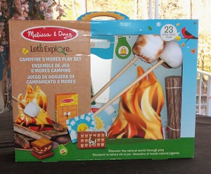 Boxed Melissa & Doug Campfire Let's Explore S'Mores Play Set - Play Campfire 3+