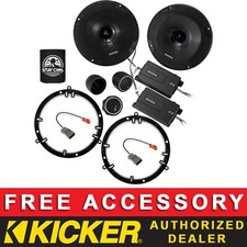 KICKER CSS654 6.5" OEM SPEAKER REPLACEMENT FULL KIT FOR HONDA CIVIC 2001-05