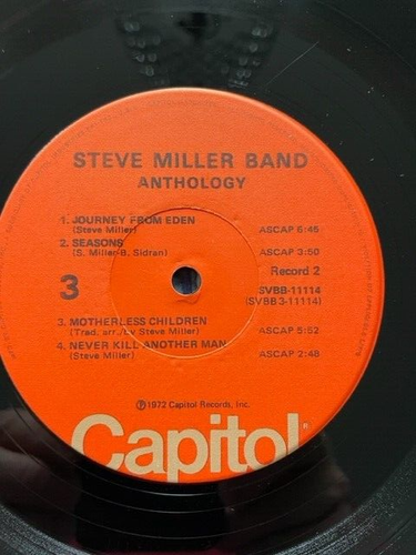 Steve Miller Band- Anthology- 2 Vinyl LPs. Capitol 1972. G+ - Picture 13 of 13
