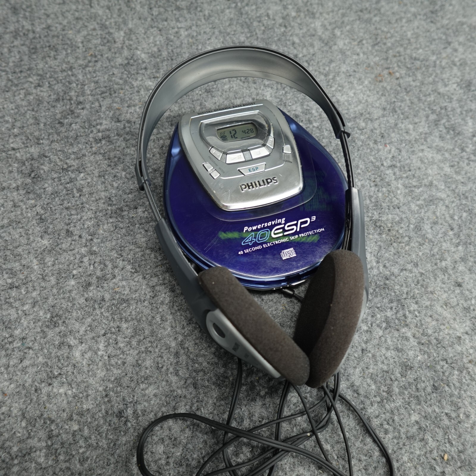 Philips CD Player Portable Headphones AZ9103/17 Tested Working CDR 40Sec Nice