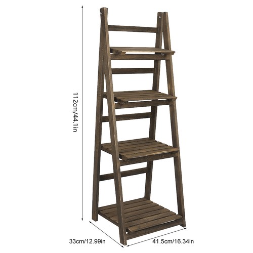 Ladder Bookcase Living Room Storage Display Open Shelving Home Office Garden New - Picture 2 of 13