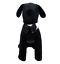 miniatuur 3 - Dog Bow Tie White Collar Black Satin Bowtie Christmas Holiday Costume S M or XL