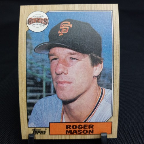 Roger Mason 1987 Topps Baseball Card San Francisco Giants #526 (1A614)