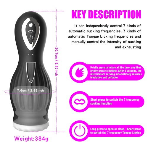 Automatic Male Masturbaters Penis Pump Stroker HandsFree Blowjob Adult Sex Toys - Picture 23 of 55