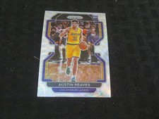 2021-22 Panini Prizm Silver Prizm Wave #165 Austin Reaves Lakers Rookie