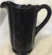 Black Glass Paneled Pitcher - Mosser USA