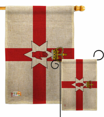 #ad Northern Ireland Burlap Garden Flag Nationality Small Gift Yard House Banner $20.95
