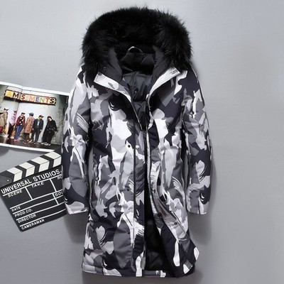 camo down coat