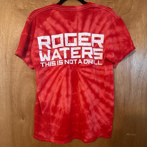 Roger Waters Pink Floyd This Is Not A Drill Tour Tie Dye Shirt -Authentic Medium - Picture 2 of 2