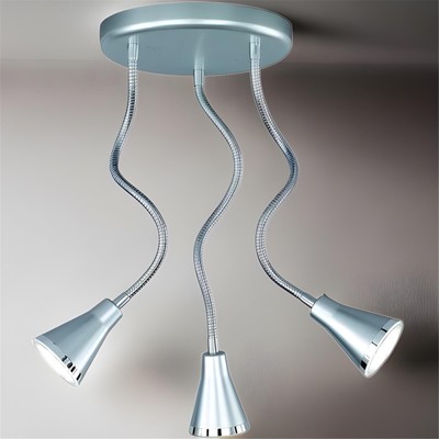 Deckenleuchte Reality Arras Deckenlampe LED 12W Flexarme Spots Schwenkbar Chrom 