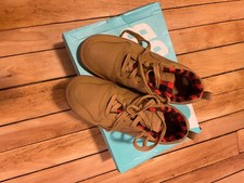 Nike Court Low Borough Premium Tan Red Plaid Size 8