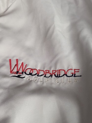 Tres Bien Golf Jacket Men Sz M Khaki Woodbridge Golf Club Snap Casual Workwear - Picture 3 of 8