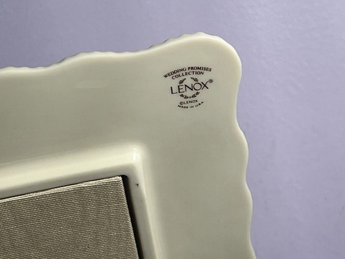 Lenox porcelain wedding promises frame fits 5"X7" photo EX8420 - Picture 9 of 10