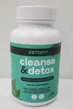 KETOFIT CLEANSE & DETOX DIETARY SUPPLEMENT 60 CAPSULES  EXP: 4/26