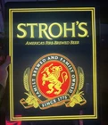 Vintage Rare Strohs Beer Brewery Vintage Light Up Sign Bar Lion Excellent