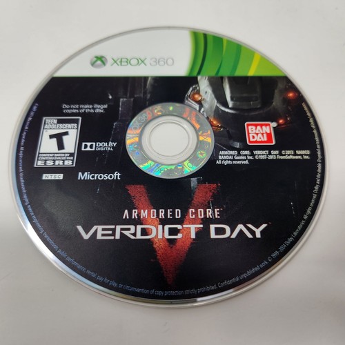 Armored Core Verdict Day Xbox 360 NTSC-U/C Tested Working - From Software - Picture 5 of 6