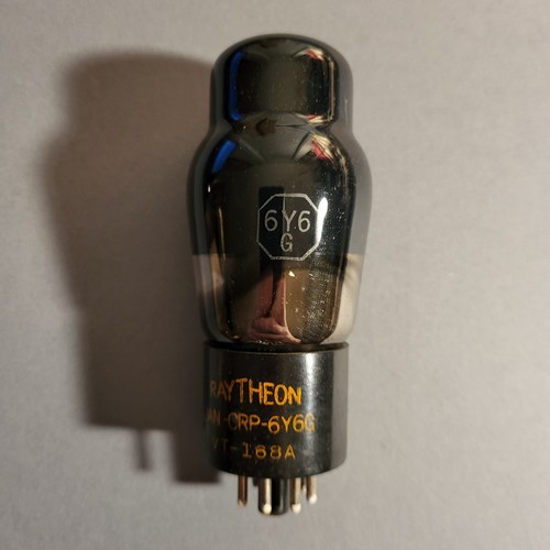 NOS - Vintage Raytheon TESTED 6Y6G Power Tube - U.S. Army/Navy Box