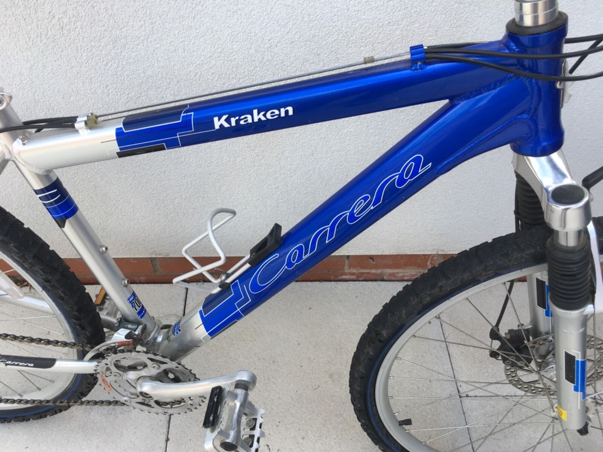Men's Carrera Kraken Mountain Bike For Sale blue silver UK