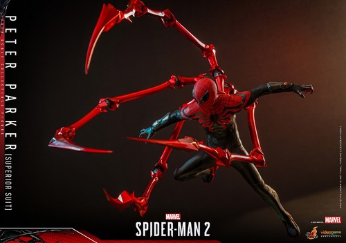 Hot Toys Peter Parker Superior Suit 1/6 Scale Figure Spiderman 2 VGM61 913121 - Picture 8 of 18