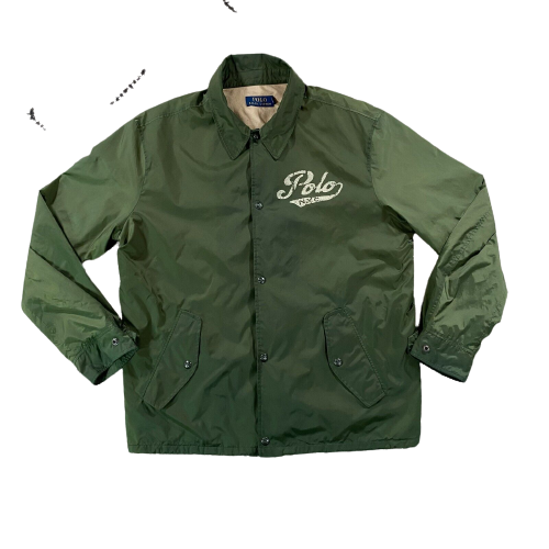 Polo Ralph Lauren grün Nylon Kapuze Skript Logo Jacke Herren Größe 2XL Neu - Bild 11 von 11