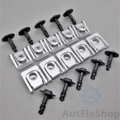 20Tl. Unterfahrschutz Motorschutz Einbausatz Clips für Audi A4 A5 A6 Q3 Q5 RS5