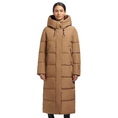 braune wintermantel