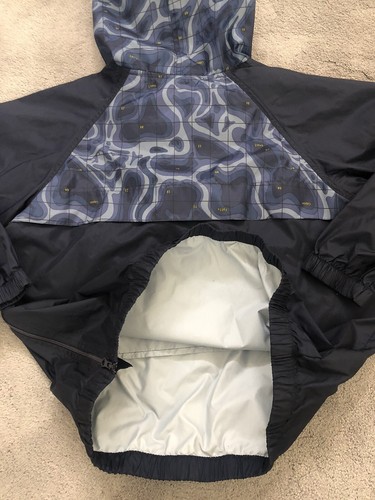 Gap Kids Boys Sz M(8) Blue Packable Windbreaker Jacket Hooded - Picture 6 of 12