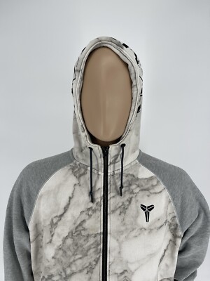 m_aページ Nike Kobe Bryant Mamba Marble Print Hoodie Full Zip Grey