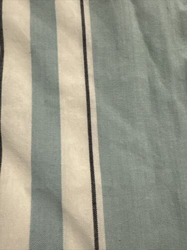 Twill Ticking Stripe Blue And Lt Blue Natural Cotton Sewing 5 And 1/3 continuous - Picture 2 of 4