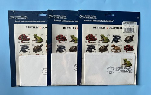 USPS Reptiles & Amphibians Stamp Collection & First Day Covers - Picture 6 of 8