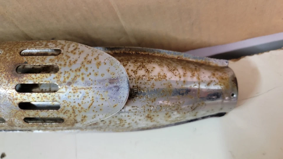 Silenciador de escape Lafranconi Benelli 50cc cromado original mini bicicleta 3170/S Guzzi - Imagem 2 de 4