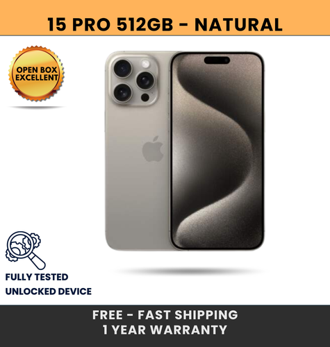 Apple iPhone 15 Pro 512GB Fully Unlocked 5G - Excellent - Picture 10 of 11