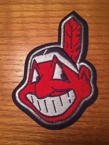 Cleveland Indians patch Chief Wahoo MLB Baseball 4.75" tall jersey sleeve patch - Picture 7 of 7
