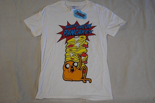ADVENTURE TIME MAKIN' BACON PANCAKES T SHIRT NEW OFFICIAL CARTOON ANIMATION