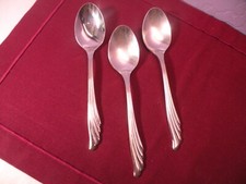 3 Lyon International POLARA Soup Oval Place Spoon Stainless 18/8 Flatware 7" GB4