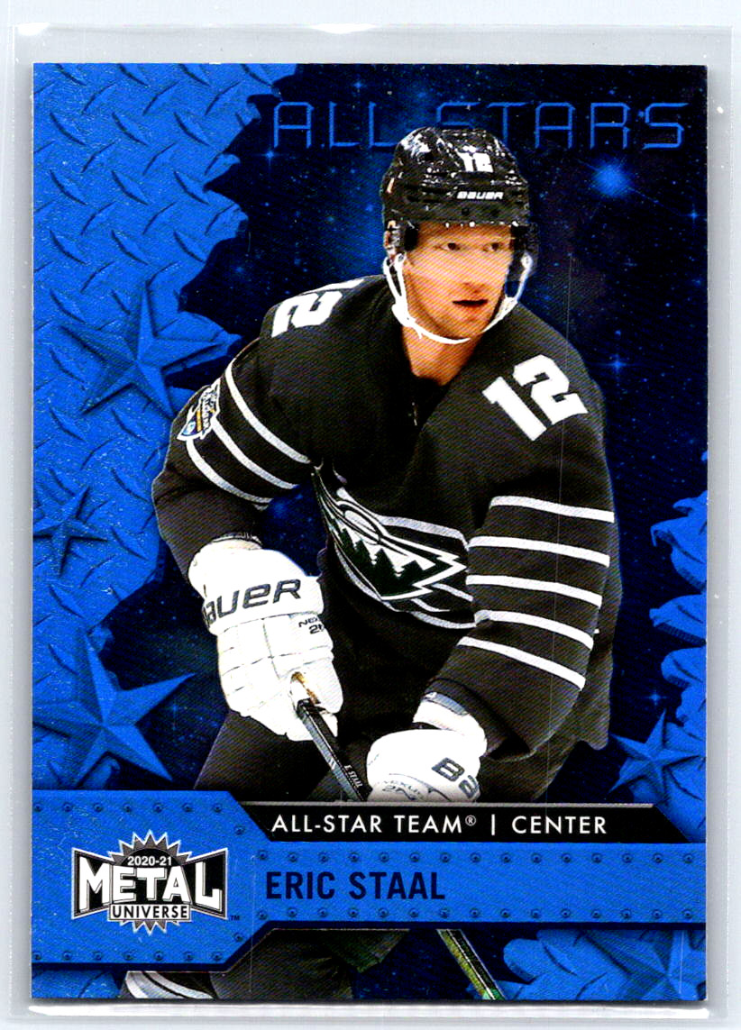 2020-21 Skybox Metal Universe - All-Stars Eric Staal #191 Blue Spectrum PMG
