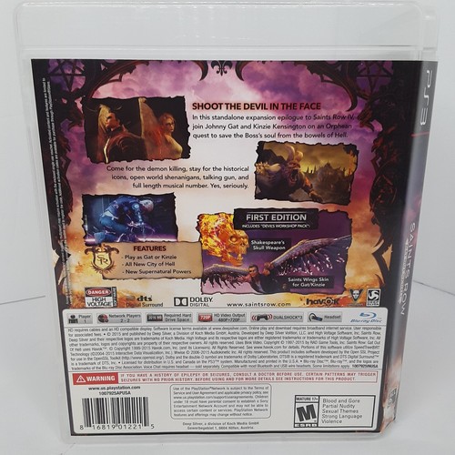 Saints Row Gat Out of Hell PlayStation 3 PS3Complete CIB. Cleaned & Tested - Picture 3 of 4