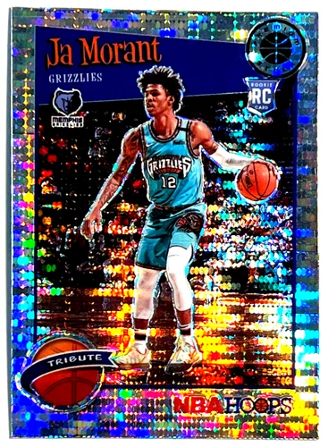 2019-20 Panini Hoops Premium Stock #297 Ja Morant RC Rookie Tribute Pulsar Prizm