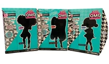 3 Pack LOL Surprise OMG Dolls - Downtown BB, 24K DJ & Uptown Girl + 20 Pcs NEW