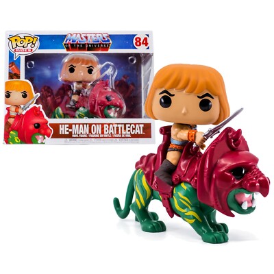 Masters of the Universe He-Man On Battlecat Funko Pop Rides #84 Vinyl Figure New | eBay