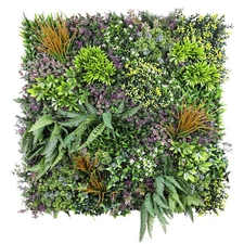40x40" Artificial Plants Panels Mixed Greenery Boxwood Wall Grass Decor 3 Type