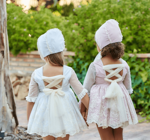 Toddler Girl Dress BelCoquet Size 2T Pink and Cream NWT - Bild 15 von 15