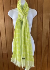 Kate Spade New York Women's Noel Oblong Printed Scarf Wasabi