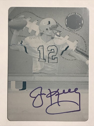 Jim Kelly 2008 Press Pass Legends Bowl Edition Press Plate Autograph 1/1 Bills - Bild 1 von 5
