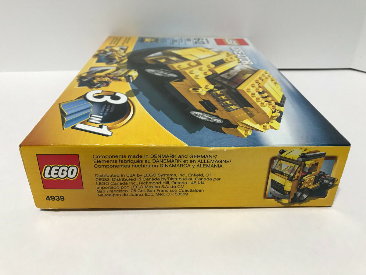 LEGO 4939 CREATOR 3 In 1 YELLOW COOL CARS New Sealed Box