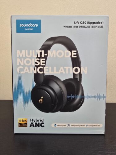 Anker Life Q30 Over the Ear Wireless Headphones - Black