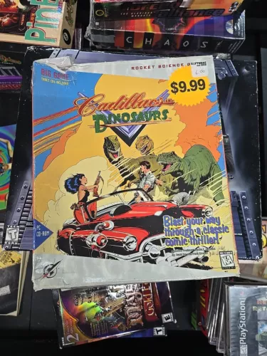 Vintage Rocket Science Games Cadillac And Dinosaurs Big Game 3 CDs PC CD Rom