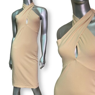 【新品】AMERI MEDI LAMP HALTER NECK DRESS AMERI MEDI LAMP HALTER NECK DRESS ライトブルー Auburn Powder
